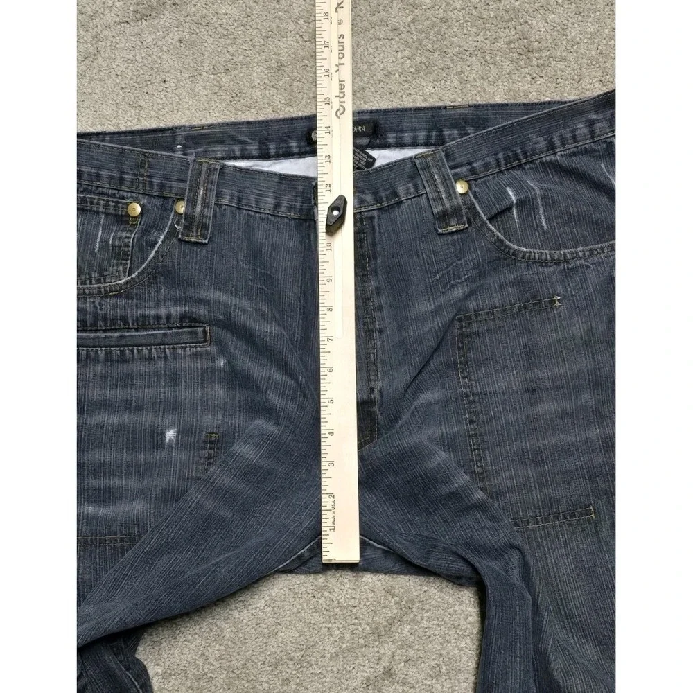VTG‎ Sean John Baggy Jeans Mens 42x34 8 Pocket Blue Skater Grunge Wide Leg Y2K